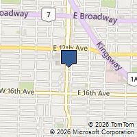 Map Vancouver, BC V5T3G3, Canada