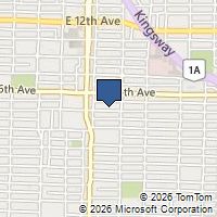 Map Vancouver, BC V5V1A6, Canada