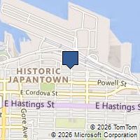 Map Vancouver, BC V6A1E1, Canada