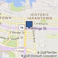 Map Vancouver, BC V6A1P1, Canada