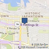 Map Vancouver, BC V6A1P2, Canada