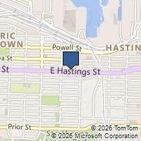 Map Vancouver, BC V6A1R8, Canada