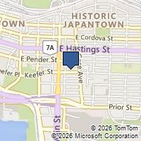 Map Vancouver, BC V6A1X6, Canada