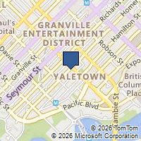 Map Vancouver, BC V6B2X1, Canada