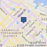 Map Vancouver, BC V6B3K4, Canada