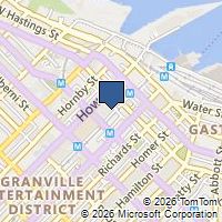 Map Vancouver, BC V6C1X6, Canada