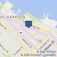 Map Vancouver, BC V6E0A2, Canada