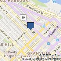 Map Vancouver, BC V6E1A3, Canada