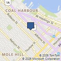 Map Vancouver, BC V6E1A6, Canada