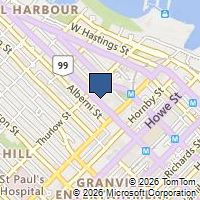 Map Vancouver, BC V6E3C9, Canada