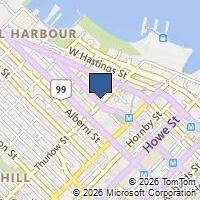 Map Vancouver, BC V6E3V6, Canada