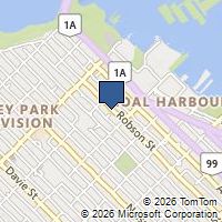 Map Vancouver, BC V6G1C7, Canada