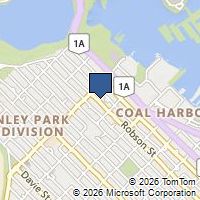 Map Vancouver, BC V6G1C9, Canada