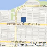 Map Vancouver, BC V6K1P8, Canada