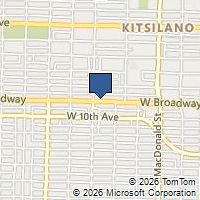 Map Vancouver, BC V6K2G9, Canada