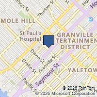 Map Vancouver, BC V6Z1B1, Canada