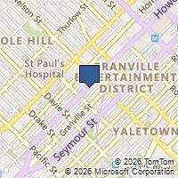 Map Vancouver, BC V6Z1P5, Canada