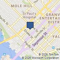 Map Vancouver, BC V6Z1W2, Canada