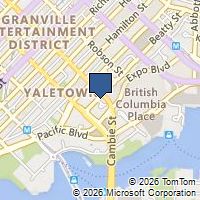 Map Vancouver, BC V6Z3G6, Canada