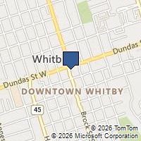 Map Whitby, ON L1N4J9, Canada