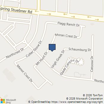 21818 Mt Hunt Drive Spring, TX MLS# 20001747